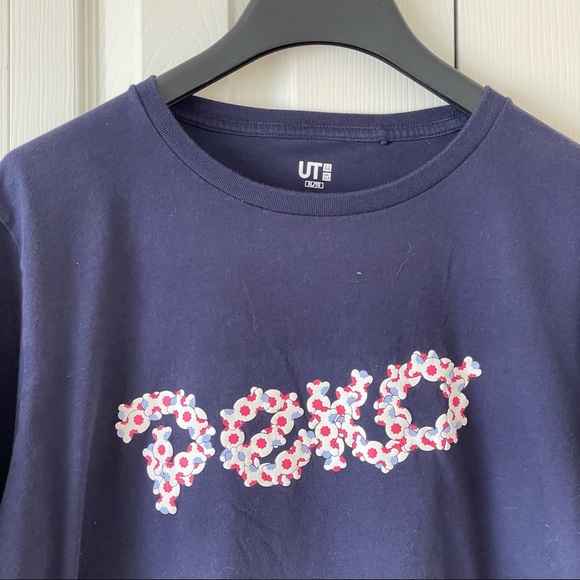 3/$30 Uniqlo Women’s Navy Blue Peko Tee - Picture 2 of 8